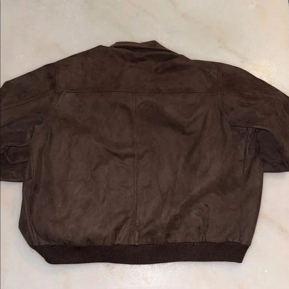 Reportage Brown Suede Bomber Jacket